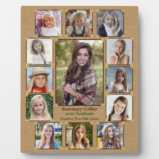 Foto van de middelbare school Collage Rustic Burla Fotoplaat (Voorkant)