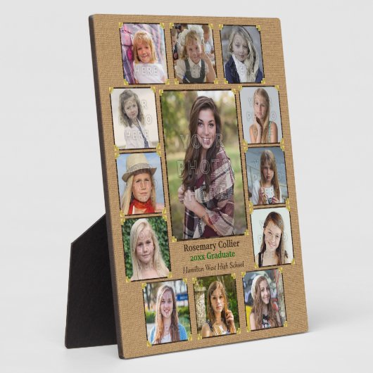Foto van de middelbare school Collage Rustic Burla Fotoplaat (Zijkant)