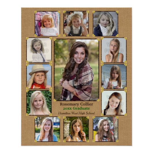 Foto van de middelbare school Collage Rustic Burla Perfect Poster (Voorkant)
