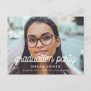 foto van de  minimalistische graduatie briefkaart