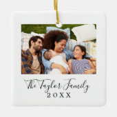 Foto van de minimalistische jaarreeks keramisch ornament (Voorkant)