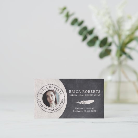  foto van de Mobile Notional Loan Signing Agent Visitekaartje (Staand voorkant)
