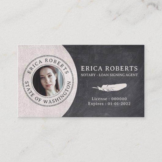  foto van de Mobile Notional Loan Signing Agent Visitekaartje (Voorkant)