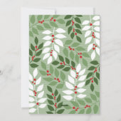 Foto van de moderne boog - whimsical-takken kerst feestdagenkaart (Achterkant)