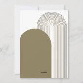 Foto van de moderne boog: zweefgetouwen met kerstm feestdagenkaart (Achterkant)