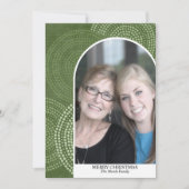 Foto van de moderne boogmakerij Abstracte cirkels  Feestdagenkaart (Voorkant)