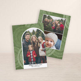 Foto van de moderne boogmakerij Abstracte cirkels  Feestdagenkaart