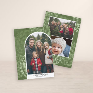 Foto van de moderne boogmakerij Abstracte cirkels  Feestdagenkaart