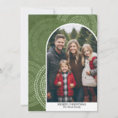 Foto van de moderne boogmakerij Abstracte cirkels  Feestdagenkaart (Voorkant)