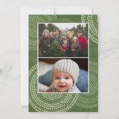 Foto van de moderne boogmakerij Abstracte cirkels  Feestdagenkaart (Achterkant)