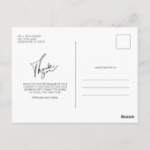 Foto van de moderne bruiloft van het Manuscript Da Briefkaart (Achterkant)