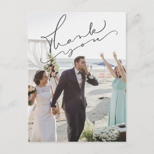 Foto van de moderne bruiloft van het Manuscript Da Briefkaart (Voorkant)