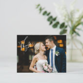 Foto van de moderne bruiloft van het Manuscript Da Briefkaart (Staand voorkant)