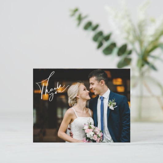 Foto van de moderne bruiloft van het Manuscript Da Briefkaart (Staand voorkant)