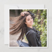 Foto van de moderne Eenvoudige GraduPartij Kaart (Achterkant)