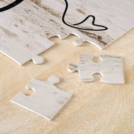 Foto van de moderne elegante Typografie Legpuzzel (Zijkant)