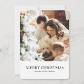 Foto van de moderne familie en vrolijk kerstfeest (Voorkant)