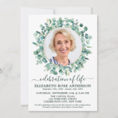 Foto van de moderne feestdag Eucalyptus Greenery Kaart (Voorkant)