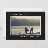 Foto van de moderne feestdag - zwarte Kaart (Voorkant)