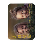 Foto van de moderne Gold Font Happy Mothers Day Fo Magneet (Verticaal)