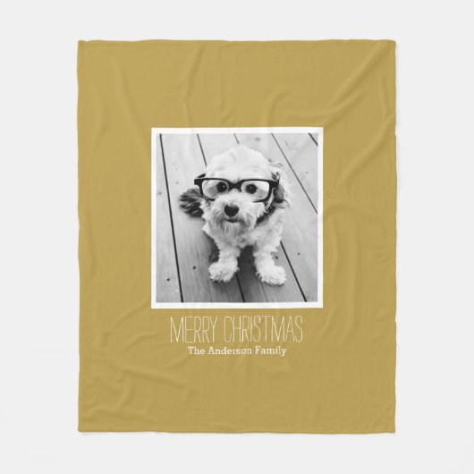 Foto van de moderne Gold Merry One Fleece Deken (Voorkant)