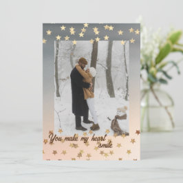 Foto van de moderne gouden sterren Holiday Kaart