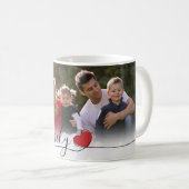 Foto van de moderne handschriftreeks koffiemok (Voorkant rechts)