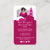 Foto van de moderne Home Professional Real Estate  Visitekaartje (Achterkant)
