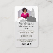 Foto van de moderne Home Professional Real Estate  Visitekaartje (Achterkant)