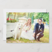 Foto van de moderne huwelijksdag 2 Dank je Bedankkaart (Voorkant)