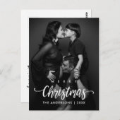 Foto van de moderne kerstfamilie briefkaart (Voorkant / Achterkant)