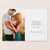 Foto van de moderne kerstfamilie folie kaarten (Binnen)