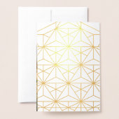 Foto van de moderne kerstfamilie folie kaarten (Met envelop)