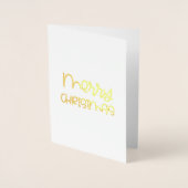 Foto van de moderne kerstfamilie folie kaarten (Voorkant)