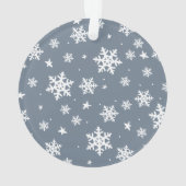 Foto van de moderne Manuscript Merry-kerstfamilie Ornament (achterkant)