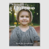 Foto van de moderne 'Merry'-kersttypografie (Voorkant)