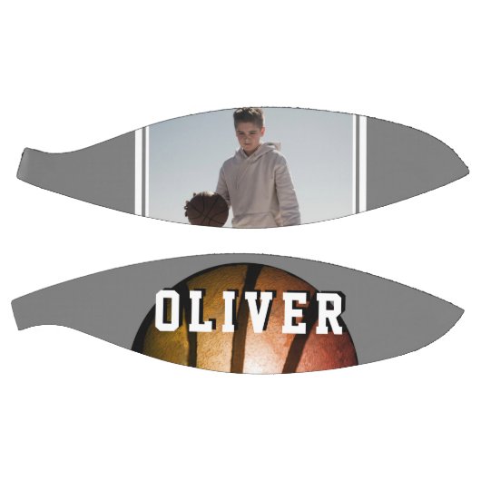 Foto van de moderne Metallic Oranje Basketbal (Panelen)