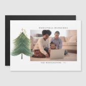 Foto van de moderne minieme kerstboom met Waterver (Voorkant / Achterkant)