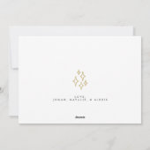 Foto van de moderne minieme kerstboom met Waterver Feestdagenkaart (Achterkant)