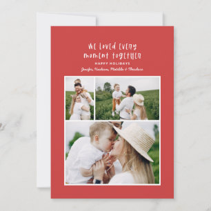 Foto van de moderne, minimale feestdag feestdagenkaart