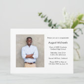 Foto van de Moderne Minimalistische GraduPartij Kaart (Staand voorkant)