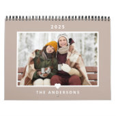 Foto van de moderne minimalistische hartfamilie kalender (Hoes)