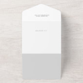 Foto van de moderne, minimalistische kerstgroet all in one uitnodiging (Buitenkant)