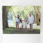 Foto van de moderne, minimalistische kerstgroet drieluik wenskaart (Binnenzijde eerst)