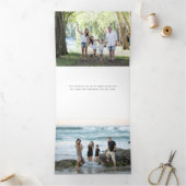 Foto van de moderne, minimalistische kerstgroet drieluik wenskaart (Binnen)