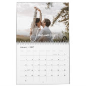 Foto van de Moderne Minimalistische Manuscript Kalender (Jan 2027)