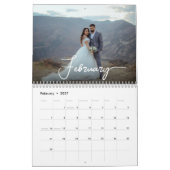 Foto van de Moderne Minimalistische Manuscript Kalender (Feb 2027)