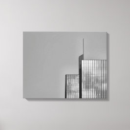 Foto van de moderne, moderne stedelijke architectu canvas afdruk