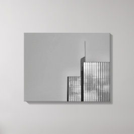 Foto van de moderne, moderne stedelijke architectu canvas afdruk