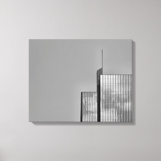 Foto van de moderne, moderne stedelijke architectu canvas afdruk (Voorkant)